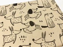 Load image into Gallery viewer, Dogs Print - Recycled Kraft Wrapping Paper
