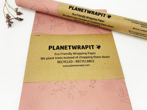 Enchanted Garden Recycled Kraft Wrapping Paper