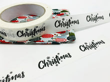 Load image into Gallery viewer, White Christmas Themed - Kraft Paper Recyclable Tape (66m x 25mm)
