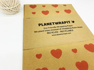 Love Hearts - Recycled Kraft Paper