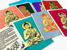 Load image into Gallery viewer, Himalayan Lotka Paper Buddha Greetings Cards - 8 Blank Cards
