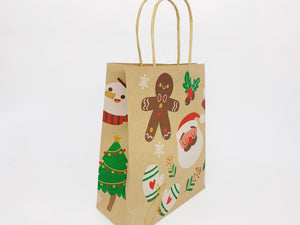 Christmas Small Kraft Paper Bags (x3)
