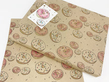 Load image into Gallery viewer, Doughnuts - Recycled Kraft Wrapping Paper
