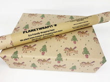 Load image into Gallery viewer, Christmas Unicorn Gift Wrap - Recycled Kraft Wrapping Paper
