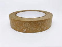 Load image into Gallery viewer, Paisley Print - Kraft Paper Recyclable Tape

