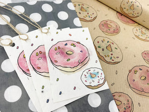 Doughnuts Seed Paper Gift Tags (x3)