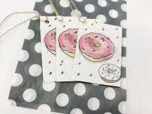 Doughnuts Seed Paper Gift Tags (x3)