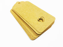 Load image into Gallery viewer, Recyclable Heart Kraft Gift Tags - Pack of 10
