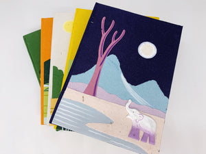 Large Eco Maximus Conservation Elephant Dung Notebook
