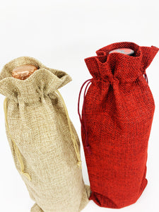Stock Clearance - Reusable Hemp Bottle Bag (Multiple Colours)