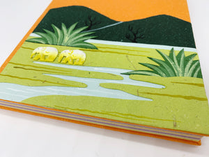 Large Eco Maximus Conservation Elephant Dung Notebook