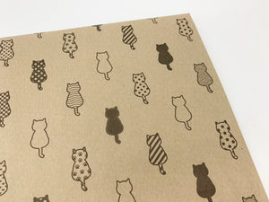 Cats - Recycled Kraft Wrapping Paper