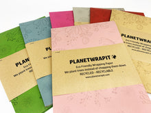 Load image into Gallery viewer, Enchanted Garden Recycled Kraft Wrapping Paper
