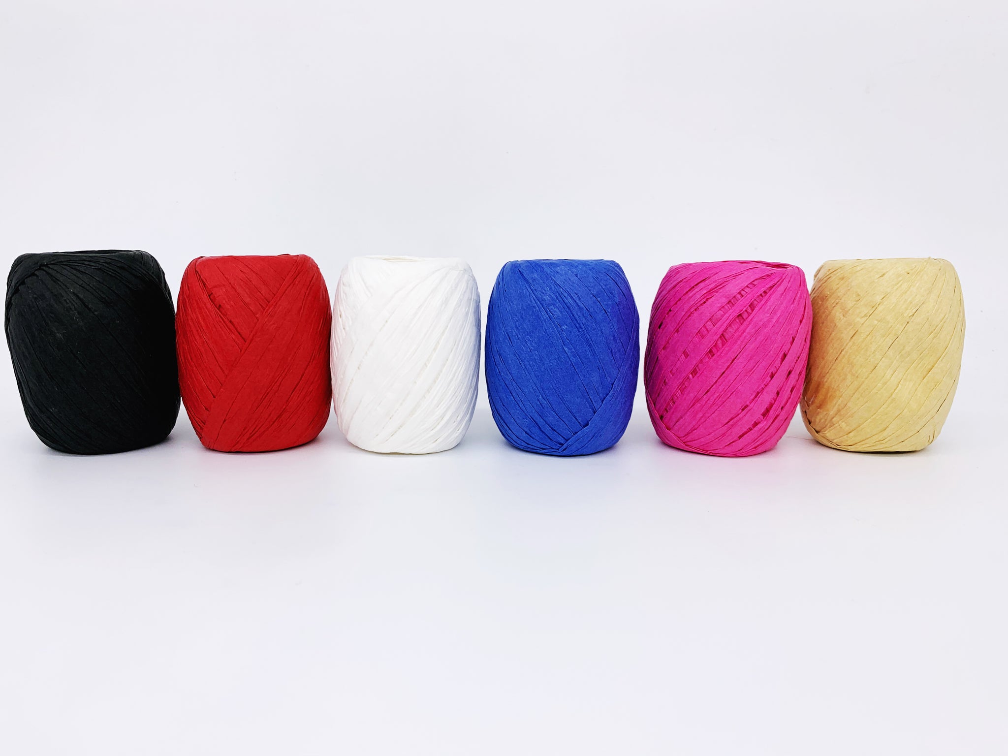 Coloured hot sale raffia ribbon