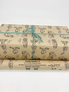 Playful Spaniels - Recycled Kraft Wrapping Paper