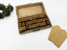 Load image into Gallery viewer, Wooden Alphabet Stamp Kit
