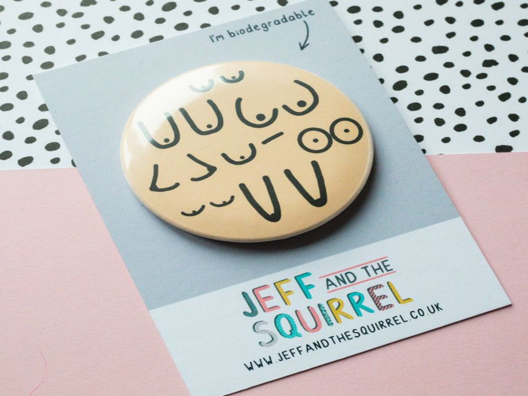 Stock Clearance - Boobs Badge