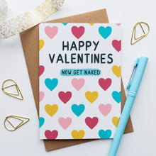 Load image into Gallery viewer, Get Naked Valentines Day Card - 100% Recycled
