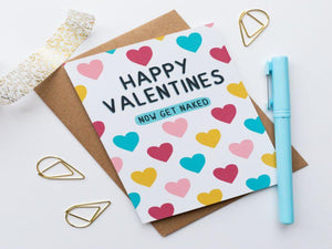 Get Naked Valentines Day Card - 100% Recycled