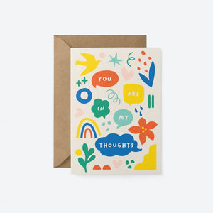You are in my thoughts - Greetings Card
