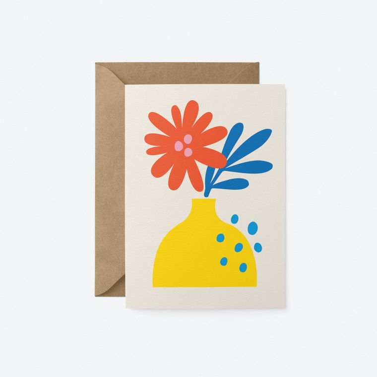 Flower Card - Blank for any message