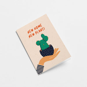 New home, New plants - Greetings Card