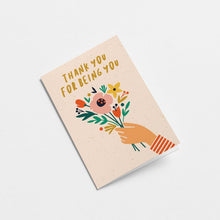 Load image into Gallery viewer, &#39;Thank You For Being You&#39; Greetings card
